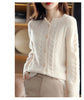 Autumn Knitted Cardigan Women's Jacket Long Sleeve Korean Loose Round Neck Cardigan Sweater Jackets Women Casual Knit Top