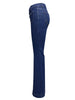 Women Jeans Flare Pants High Waist Streetwear Pockets Buttons Trousers Autumn Female Casual Stretch Denim Floor Length