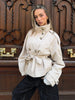 Women's Coats Jacket Double Breasted Belted Cropped Trench Coat Stand Collar Long Sleeve Casual Outerwear For Ladies