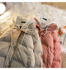 Korean Winter Leisure Cotton Clothes Women Parker coat Y2K Multi-functional Fake Two Pocket Zipper Down Jacket Thick Coat