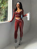 Women's Fall/Winter Round Neck Long Sleeve Yoga Top Outdoor Sports Fitness Yoga Pants