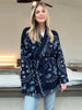Jacquard Fringe Belted Wrap Knit Cardigan Lapel All Over Pattern Raw Fringe Autumn Winter Commute Lady Women Casual Coat