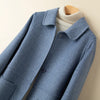 100% Wool Coat for women's Coats & Jackets winter clothes Double faced velvet winter coat elegant size S M -XL