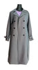 Trench Women Coats Mid Length Coat Turn Down Collar Full Sleeve Double Breasted Elegant Splice Lace Up Jackets Autumn