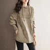 Down Cotton Jacket Comfortable Elegant Loose Women's Winter Parka Hooded Splicing Appear Thin Female Knitting Jacket