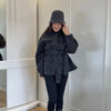 Casual Solid Woolen Loose Coats Women Belt Stand Collar Full Sleeve Zippers Lace Up Coat Female Autumn Lady Outwears
