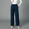 Women Winter Warm Down Cotton Pants Padded Quilted Trousers Elastic Waist Casual Trousers