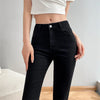 Women Flare Jeans Winter Streetwear Y2K Straight Pants Ankle Length Denim Jeans Girls Party Casual Retro Blue Trousers