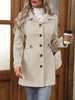 Autumn/Winter Women's Casual Coat Flattering Loose-Fit Notched Lapel Single-Row Multi-Button Mid-Length Wool Blazer
