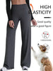 Soft Sports Straight Leg Pants Womens Mid Waist Yoga Trouser Fitness Workout Leggings Naked Feeling Pilates Running Sweatpants
