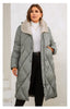 Women's Winter Jackets Plus Size Long Warm Parkas Elegent Hooded With Fur Classic Quilted Coats Women1165