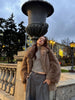 Thick Cotton Winter Fur Coat Women Suit Collar White Medium Long Fox Fur Overcoat Fury Plush Jacket