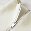 Casual Knitted Women's Coat Stand Collar Zippers Loose Full Sleeve Lady Sweater Autumn Winter Female High Street Coats