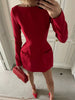 Autumn Female Tee Bow Mini Dress Slim Patchwork High Waist Elegant Party Dress Women's Solid Y2k Bodycon Dress