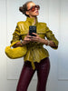 Elegant Lace-Up Women's Pu Leather Jacket Pocket Slim Stand Collar Zippers Lady Coats Autumn Winter Female Street Tops