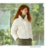 Down Jacket Women Winter Puffer Down Fill Goose Down Waterproof Oil-proof Stain-proof Stand Collar Coat Women