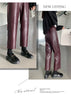 Autumn Winter PU Faux Leather Women's Wide Leg Pants High Waist Female Casual Loose Ankle Length Trousers