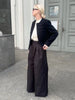 Chic Black Round Neck Napoleon Military Jacket Women Casual Full Sleeve Buttons Cropped Slim Coat Lady Daily Street Jackets