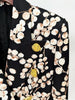 High Street Designer Jacket Women's Slim Fitting Snail Metal Buttons Redcurrant Printed Blazer