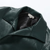 Lapel Long Sleeve Faux Leather Jacket Women Street Turn-down Collar Single Breasted Loose Coats Chic Lady Jackets Outerwears