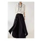 Autumn Loose Button Irregular Skirt Pants Wide Leg Pants Female Loose Casual All-Match Trousers Pants Women