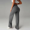 High Waisted Yoga Pants for Women, Loose Wide Leg Workout Trousers with Pockets for Running and Outdoor Exercise