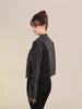 Women's Clothing Short Coat Jeans Jacket Retro Button Design Slim Stand-up Collar Long Sleeves Denim Top Jacket Short Coat