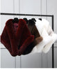 White Fur Shawl Jacket Women's Autumn Winter Faux Mink Fox Fur Dress Cheongsam Cloak Coats Thicken Warm Short Outwear