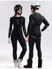 Women's Ski Suit Hooded Full Sleeve Jacket White High-Waisted Flared Pants Set Female Ski Sport Outerwear