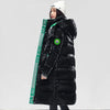 Winter Puffer Parkas Coat Womens Thicken Warm Long Down Cotton Coat Oversized Cotton-Padded Jacket Windproof Hooded Overcoat
