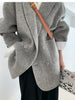 Double-sided Cashmere Coat Long Wool Thickened Suit Style Thickened Loose Wool Jacket Coat for Women