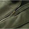 Autumn Women's Green Suede Short Jacket Loose Lapel Zipper Long Sleeve Bomber Coat Female Lady High Street Outwears