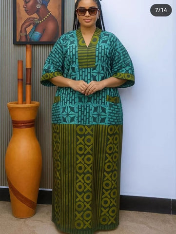 Plus Size African Dresses for Women Traditional Africa Clothing Dashiki Ankara Gown Abayas Robe Muslim Kaftan Maxi Dress