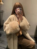 Faux Mink Fur Coat for Women Winter Thick Loose Hairy Casual Jacket Y2K Streetwear Long Sleeve Warm Fur Outerwear