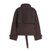 Elegant Women's Windbreaker Stand Collar Double Breasted Long Sleeve Pockets Female Jacket Spring Autumn Lady Commute Tops