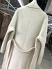 Women Bathrobe Style Double Sided Wool Coat Loose Big Turn-Down Collar Long Sleeve Warm Wool Jacket Autumn Winter