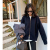 Autumn and Winter Zipper Cashmere Sweater Women Cardigan Lapel Sweater Coat Lazy Wind Loose