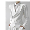 women's casual suits with a lapel collar, business vest, British style sense, gun lapel collar, slim fit vest, jacket