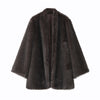 Women Thick Faux Fur Coat Lapel Hidden Button Loose Elegant Lady Outerwear Female Street Warm Commute Overcoat