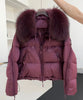 Lagabogy Loose Parkas Outwear Large Real Natural Fur Collar Winter Puffer Jacket Women Thick Warm Duck Down Coat Female