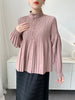 Spring Women's Short Trench Coat Stand Collar Loose Casual Loose Single Breasted Lantern Sleeve Jacket 2DB6686
