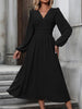 Dresses Woman Fall and Winter: Off-Shoulder Lantern Sleeve Pleated Long Dress Tops Skirts Y2k Clothes