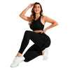 2-Piece Suit, Women's Yoga Suit, Beautiful Back High Waist Trousers Combination, Seamless Elastic Ideal Gym Clothing