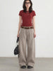 Korean Women Jeans Solid Loose Casual Retro High Waist Wide Legs Denim Pants Ladies Trousers Spring Autumn