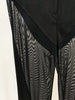 High Street Designer Blazer Suit Women's Perspective Gauze Patchwork Blazer Pencil Pants