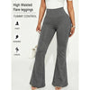 Women's Soft Flare Pants High Waisted Tummy Control Workout Yoga Leggings Bell Bottoms