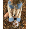 Women Chic Cropped Leopard Faux Fur Coat Contrast Black Fur Collar Cuff Button Short Furry Coats Lady Winter Chic Streetwear