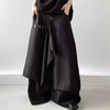 Autumn Loose Button Irregular Skirt Pants Wide Leg Pants Female Loose Casual All-Match Trousers Pants Women