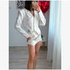 Floral Printed Blazer Skirt Suit Women Elegant Cropped Lapel V-neck Coat Slim Mini Skirts Set Spring Lady Casual Outfit