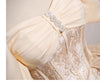 Champagne French Engagement Toast Dress, Bride's Evening Gown, Women's One Shoulder Coming of Age Princess Dress